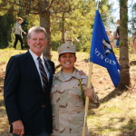 Cadet Valle with Governor